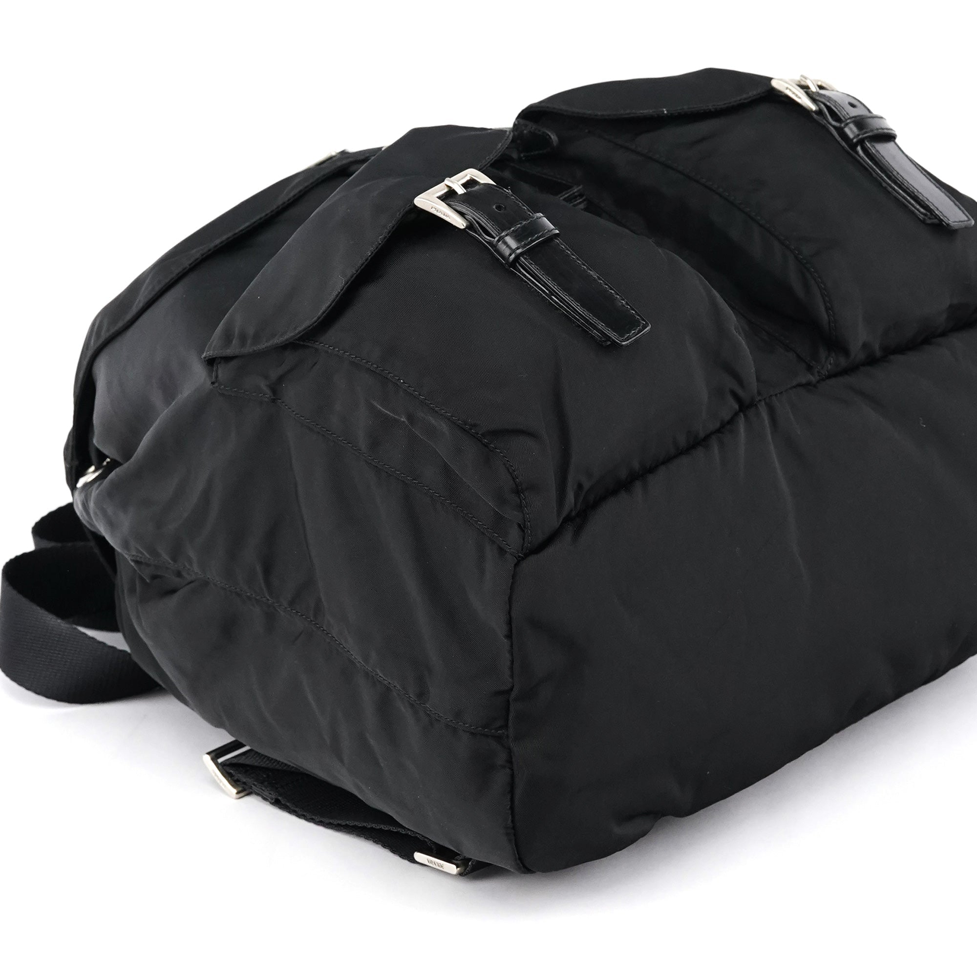 B2811F Black Tessuto Vela Nylon Backpack