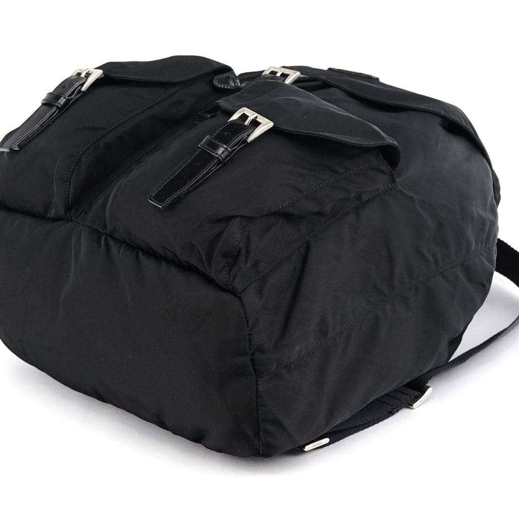 B2811F Black Tessuto Vela Nylon Backpack