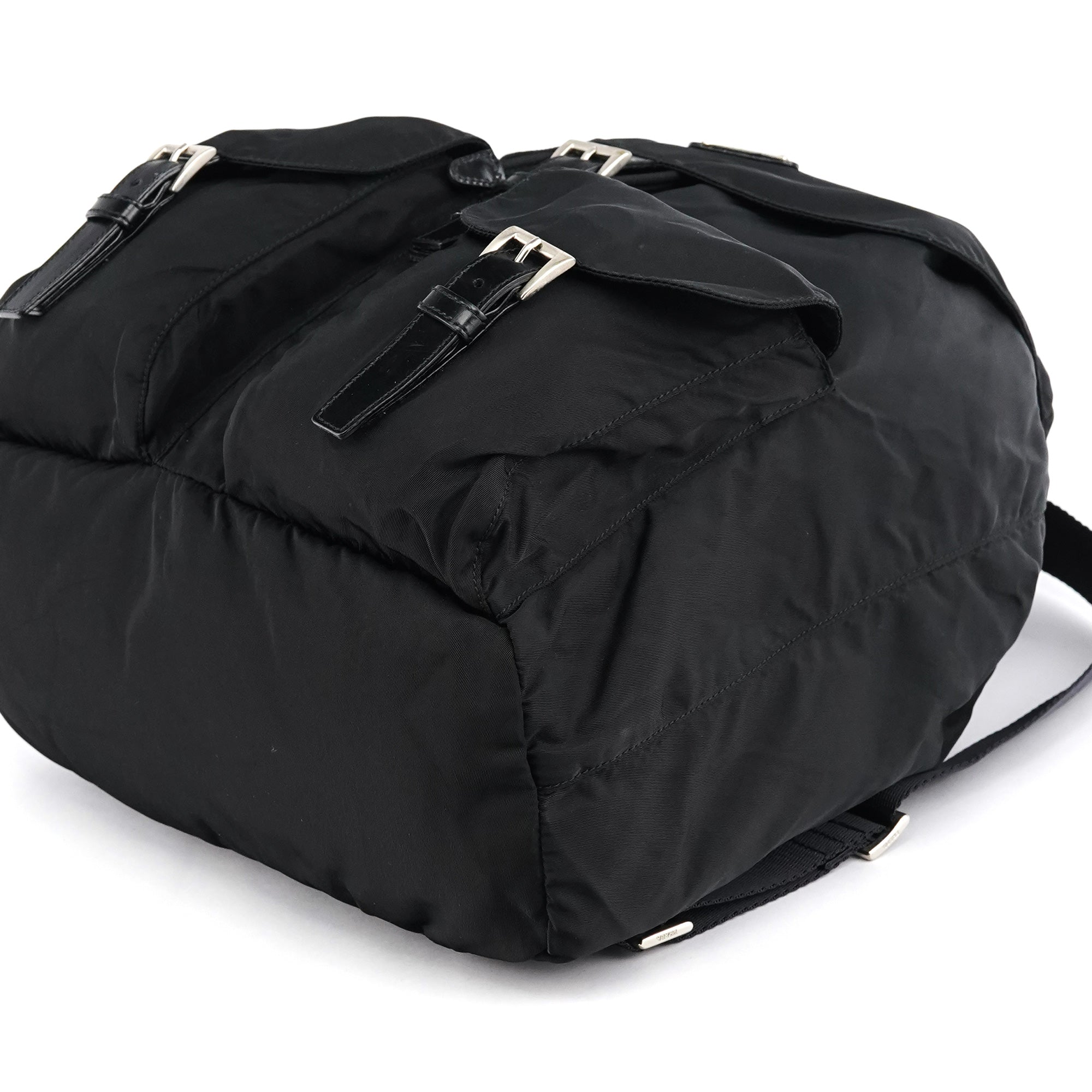 B2811F Black Tessuto Vela Nylon Backpack