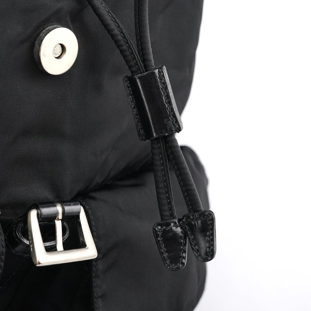 B2811F Black Tessuto Vela Nylon Backpack