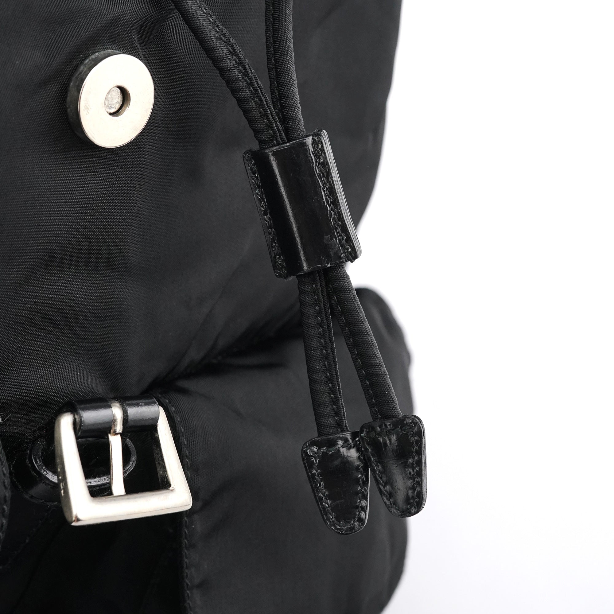 B2811F Black Tessuto Vela Nylon Backpack