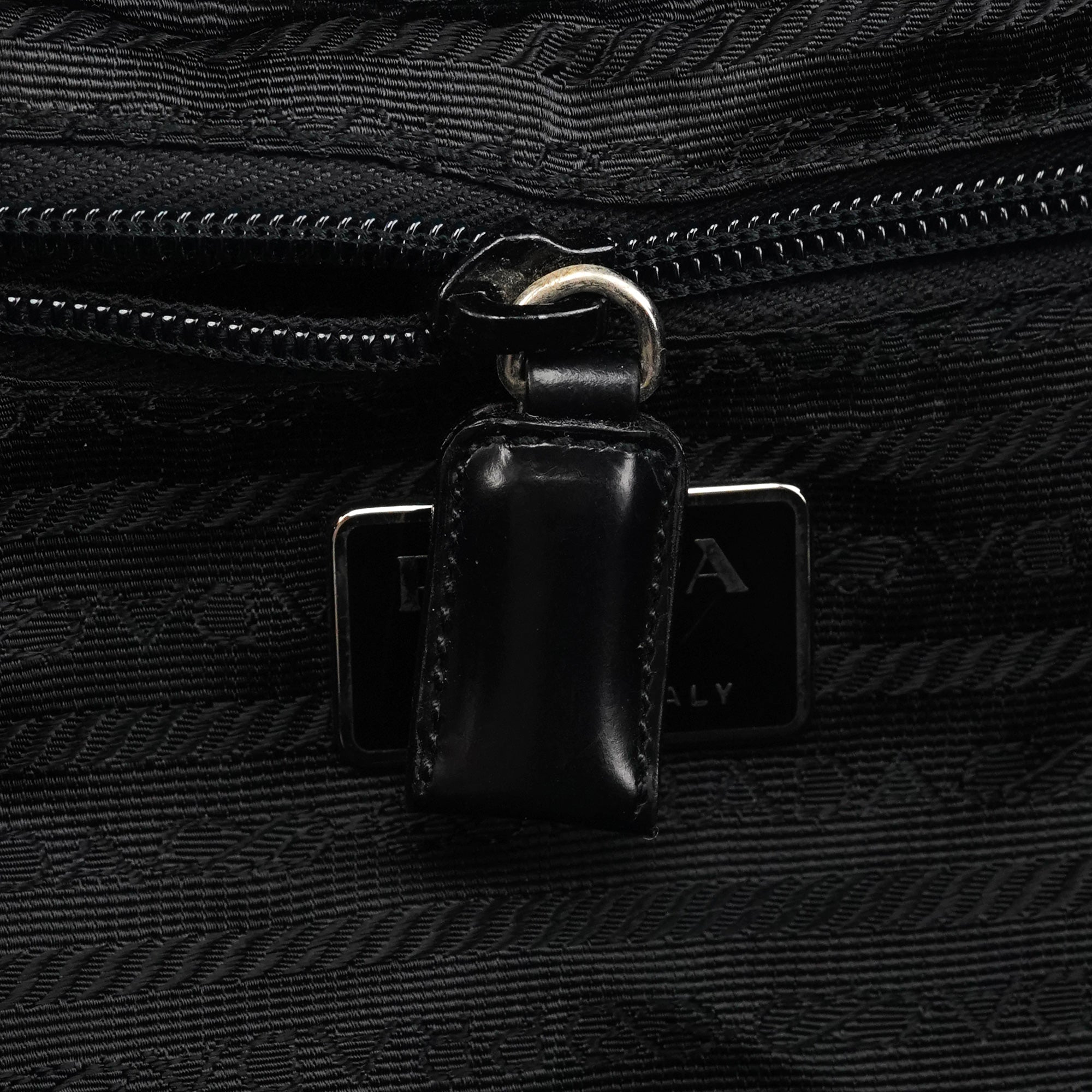 B2811F Black Tessuto Vela Nylon Backpack
