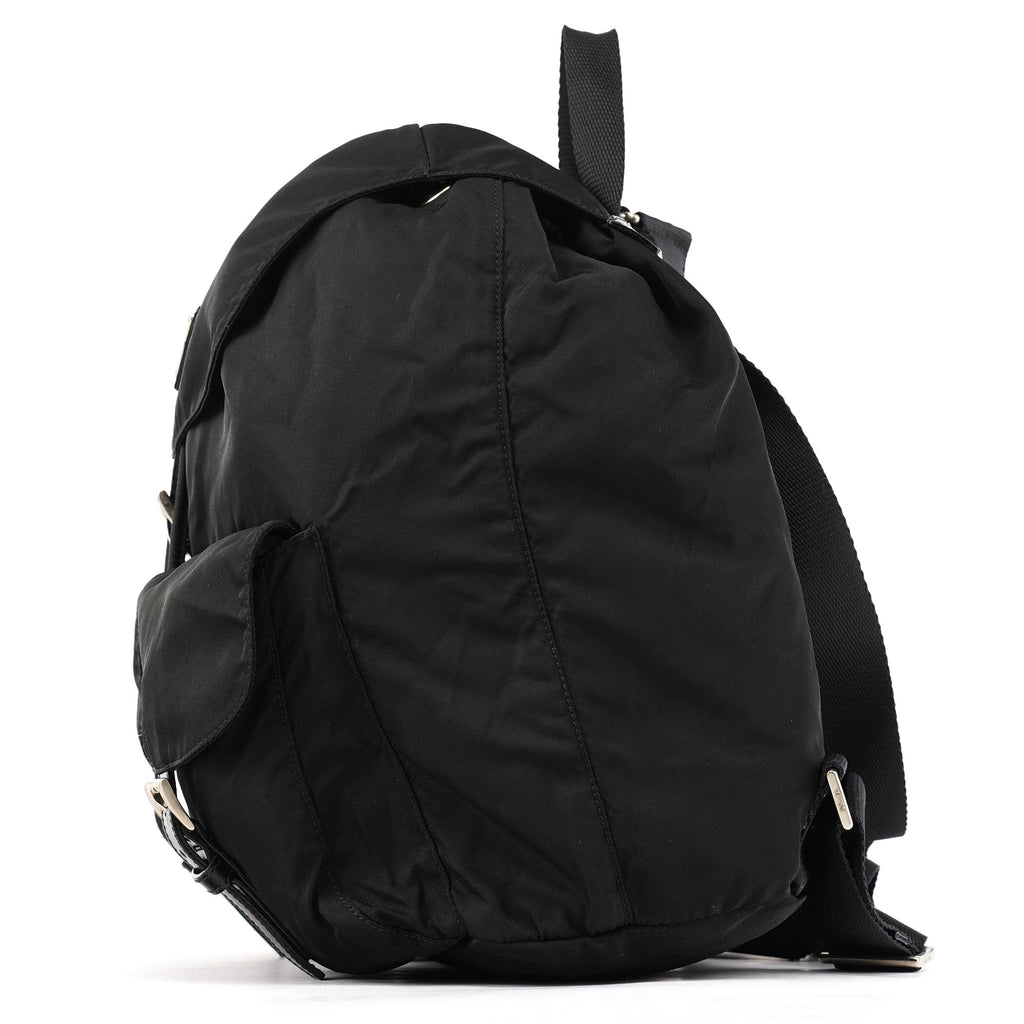 B2811F Black Tessuto Vela Nylon Backpack