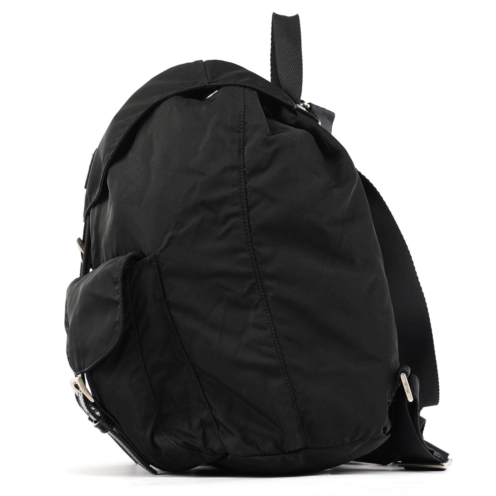 B2811F Black Tessuto Vela Nylon Backpack