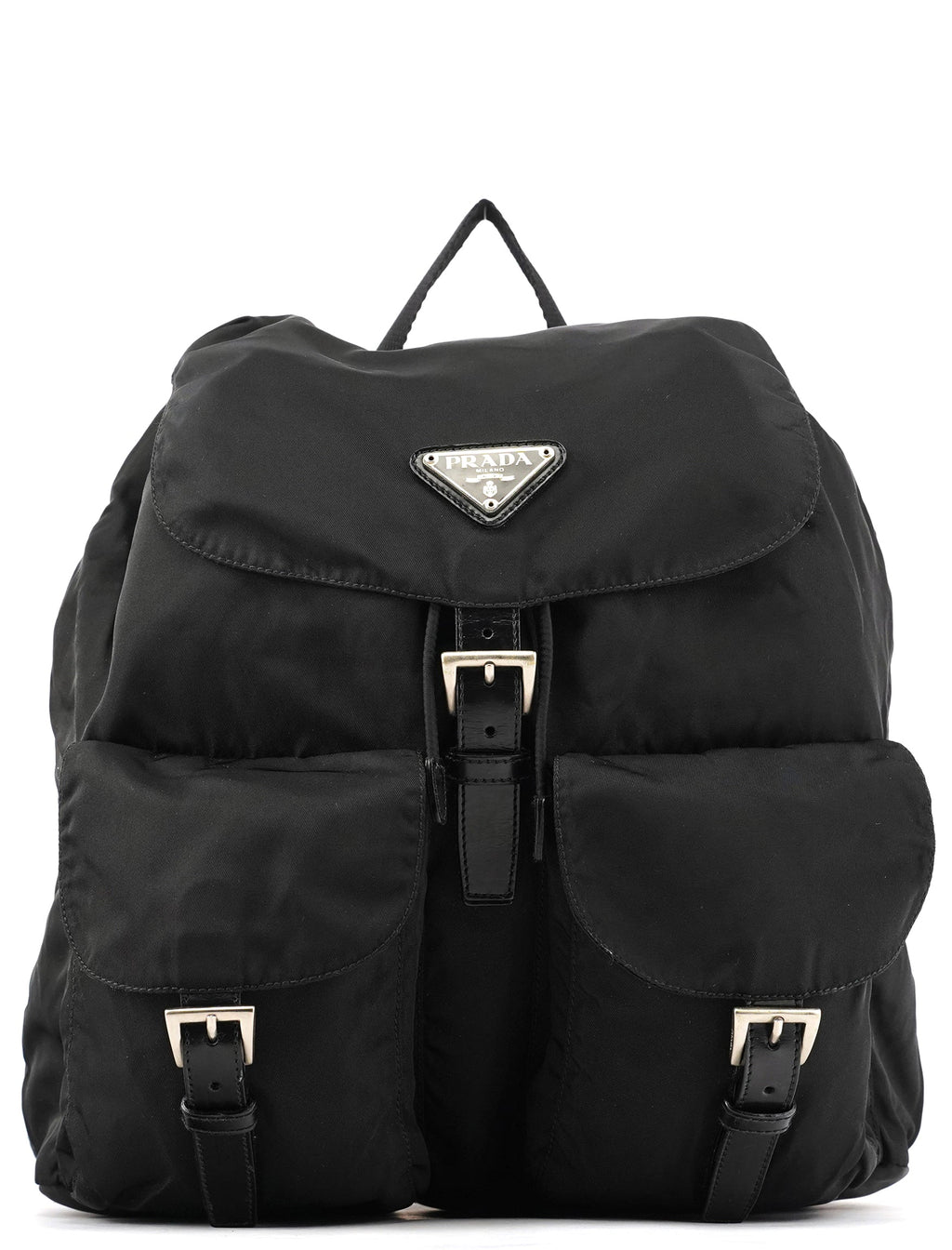 B2811F Black Tessuto Vela Nylon Backpack