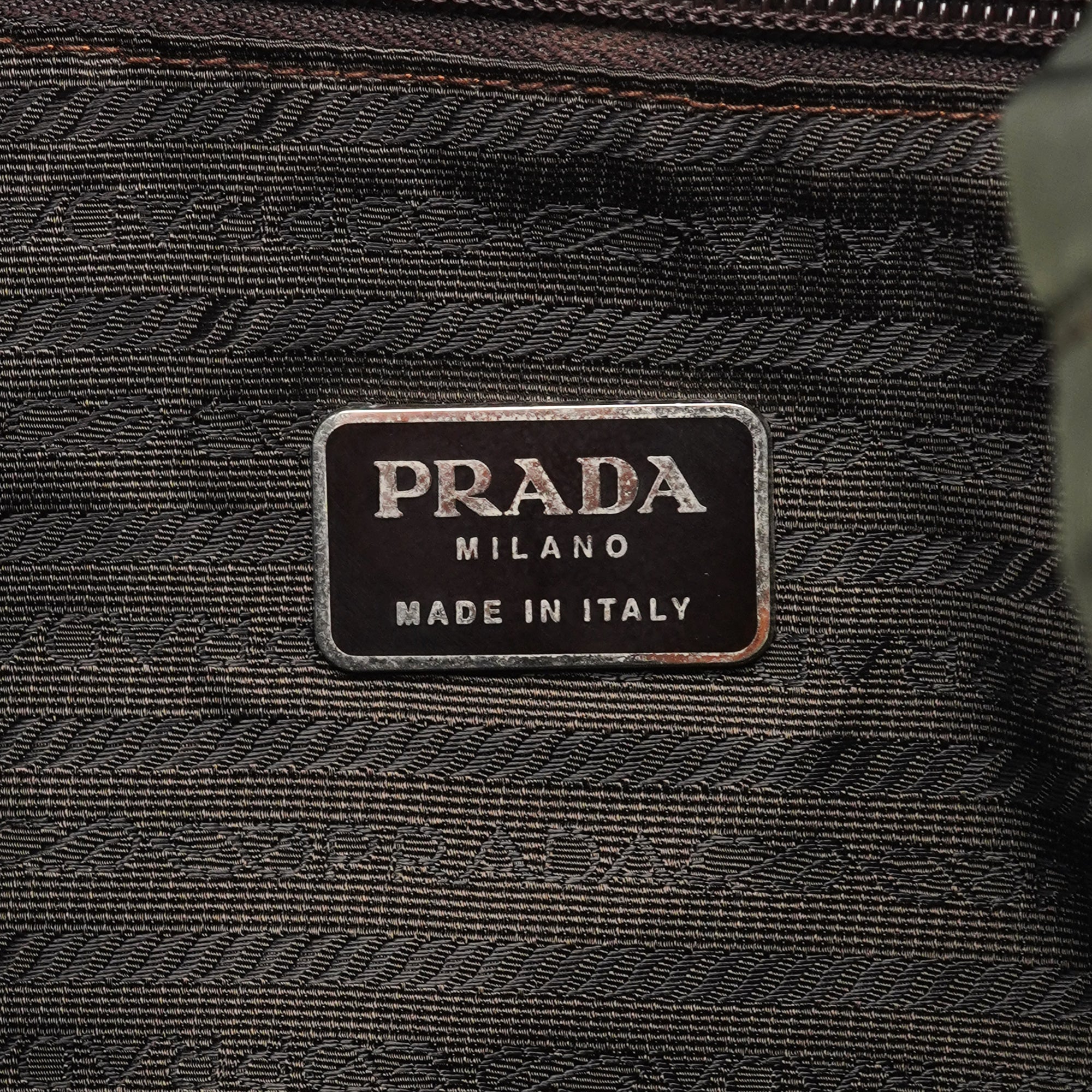 B2811F Military Green Tessuto Vela Backpack
