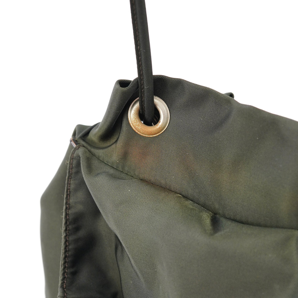 B2811F Military Green Tessuto Vela Backpack