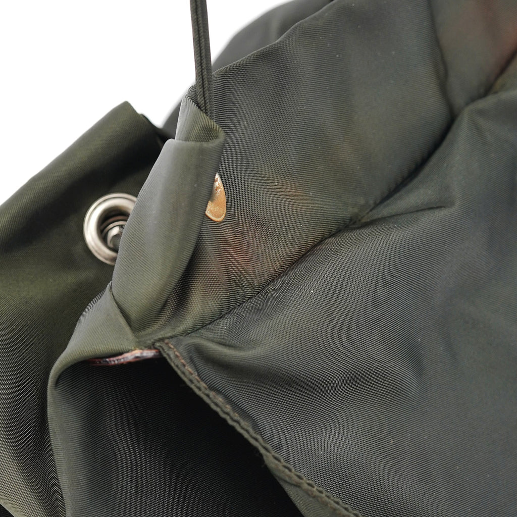 B2811F Military Green Tessuto Vela Backpack