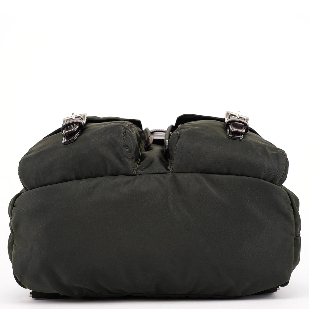 B2811F Military Green Tessuto Vela Backpack
