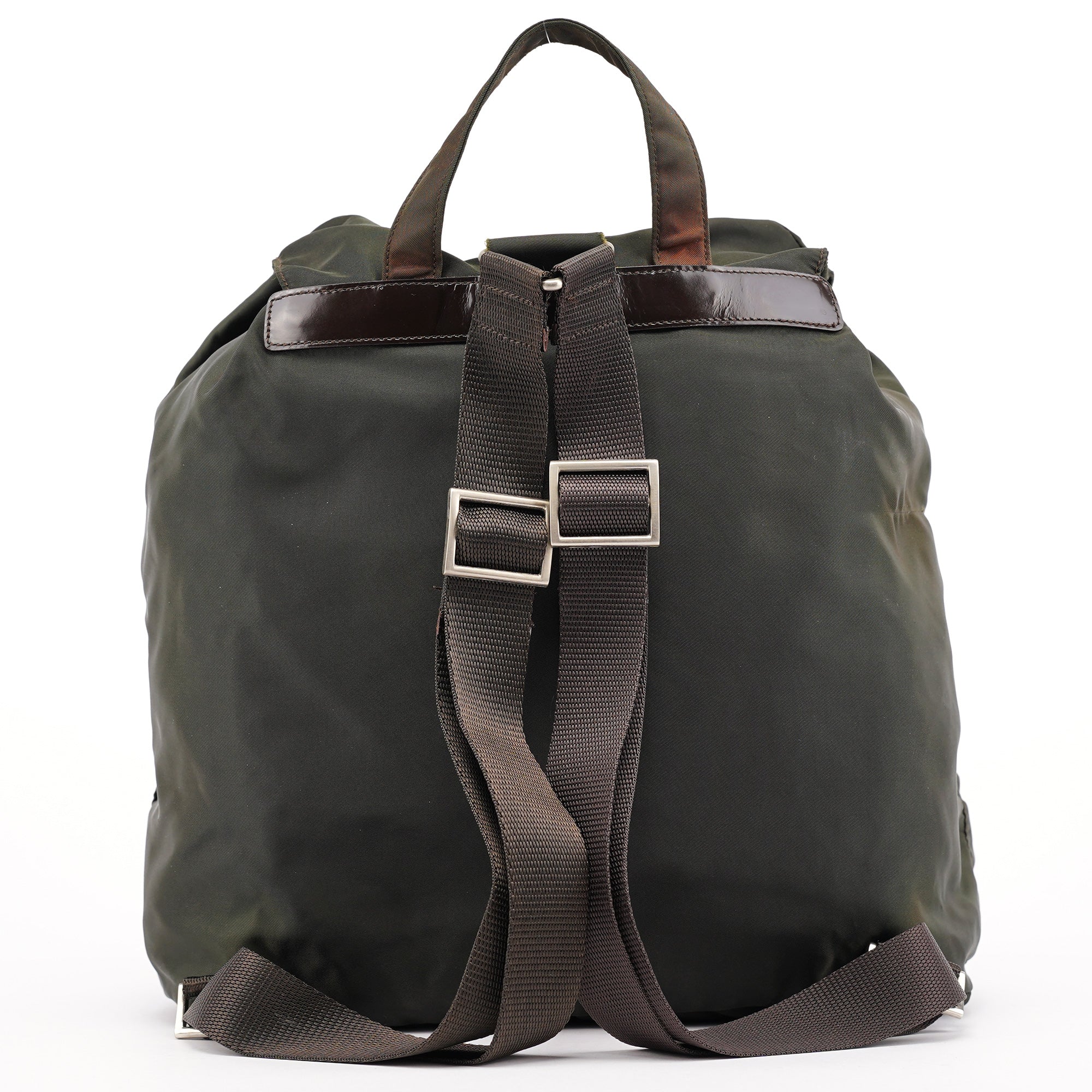 B2811F Military Green Tessuto Vela Backpack