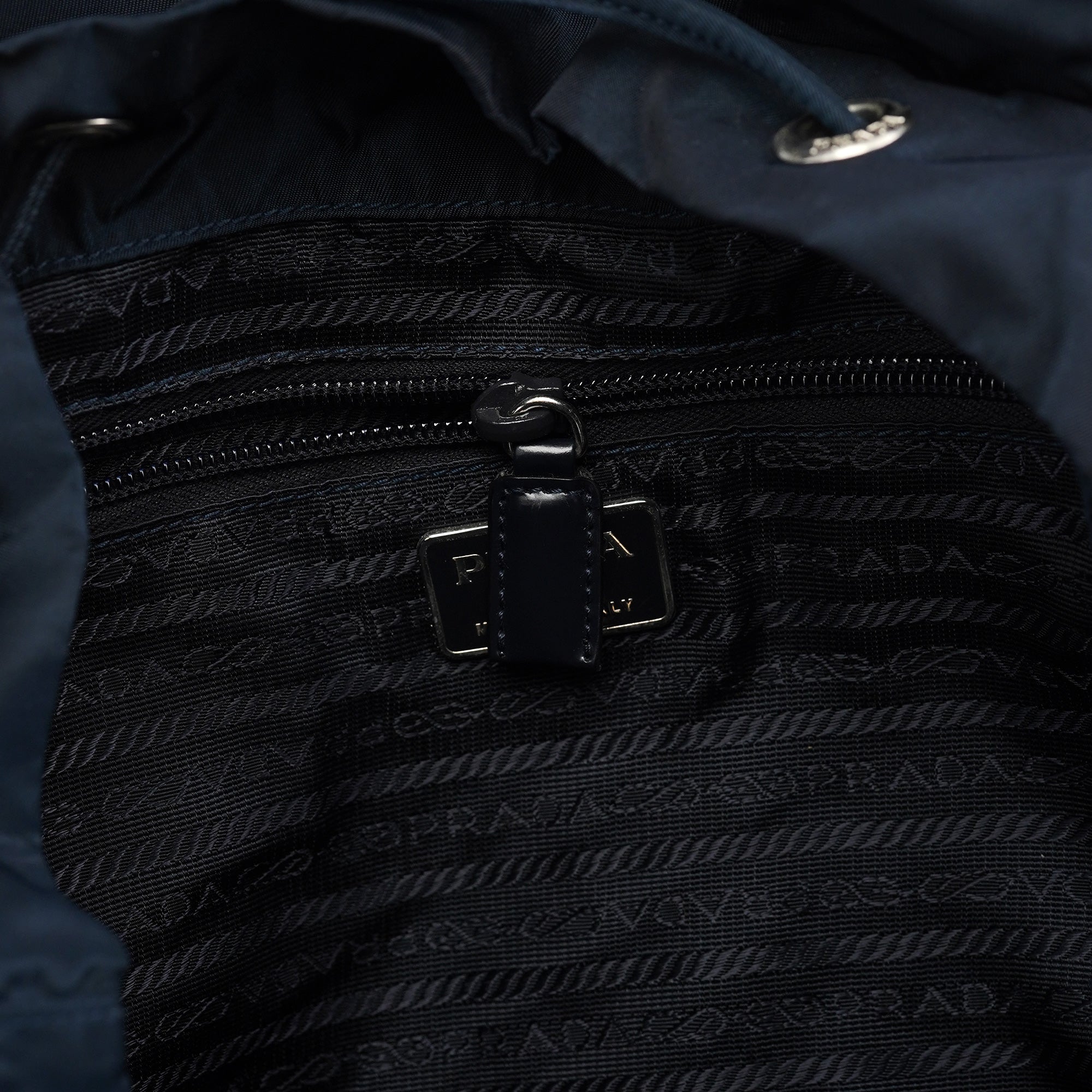 B2811F Navy Tessuto Vela Backpack