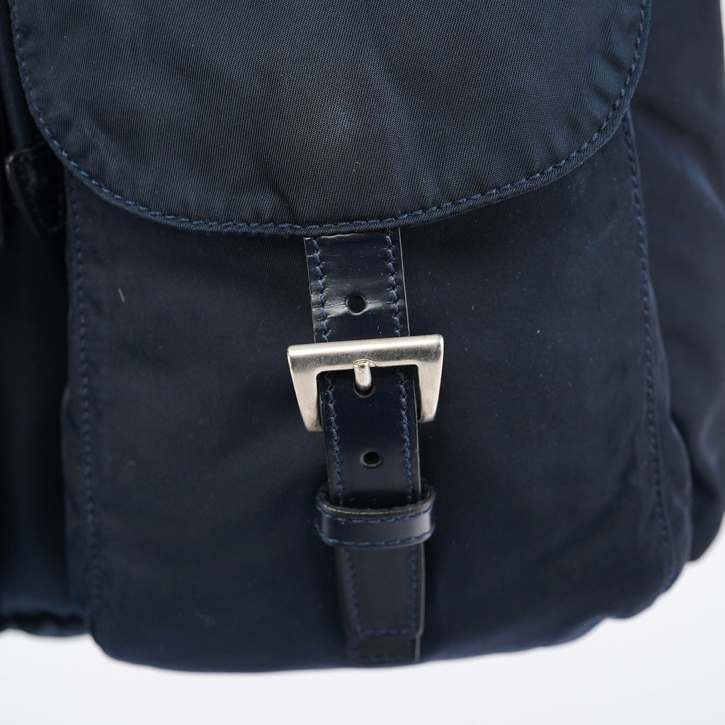 B2811F Navy Tessuto Vela Backpack