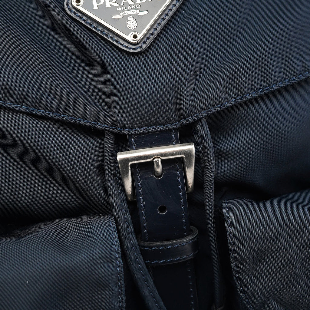 B2811F Navy Tessuto Vela Backpack