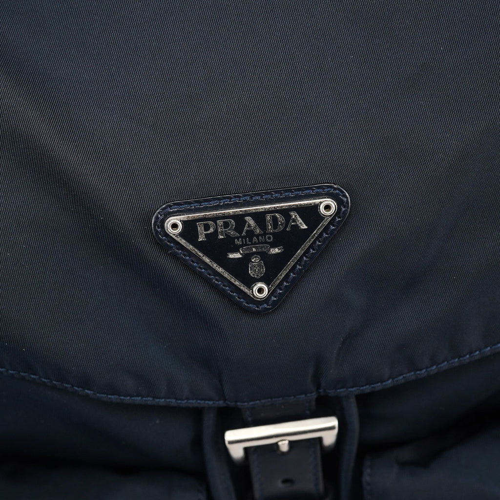 B2811F Navy Tessuto Vela Backpack