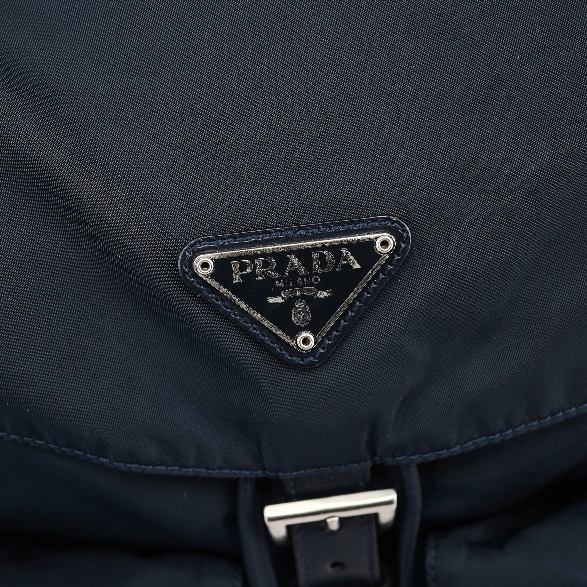 B2811F Navy Tessuto Vela Backpack