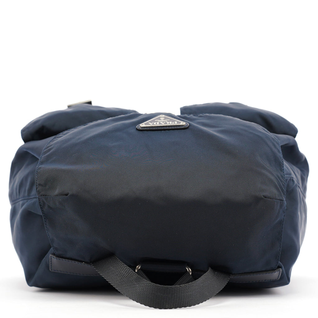 B2811F Navy Tessuto Vela Backpack