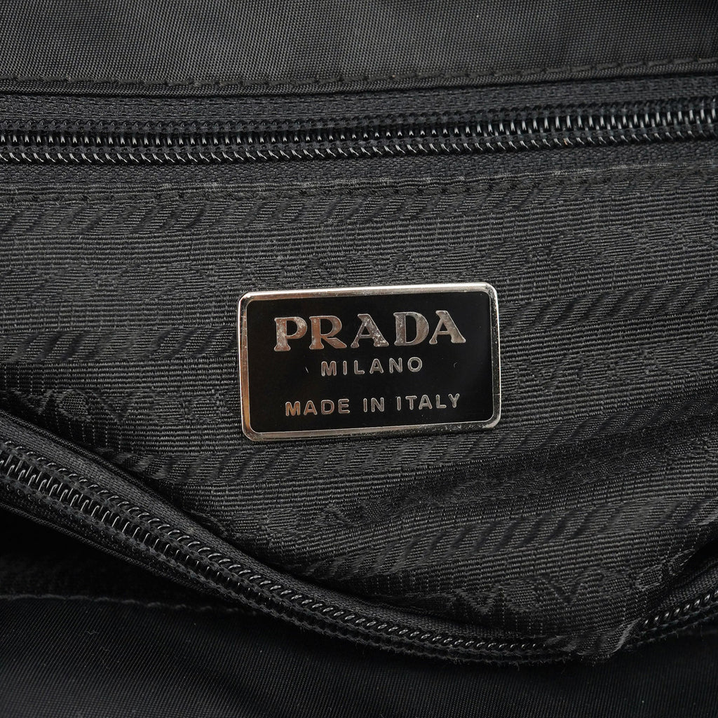 B3864 Black Tessuto City Tote Bag