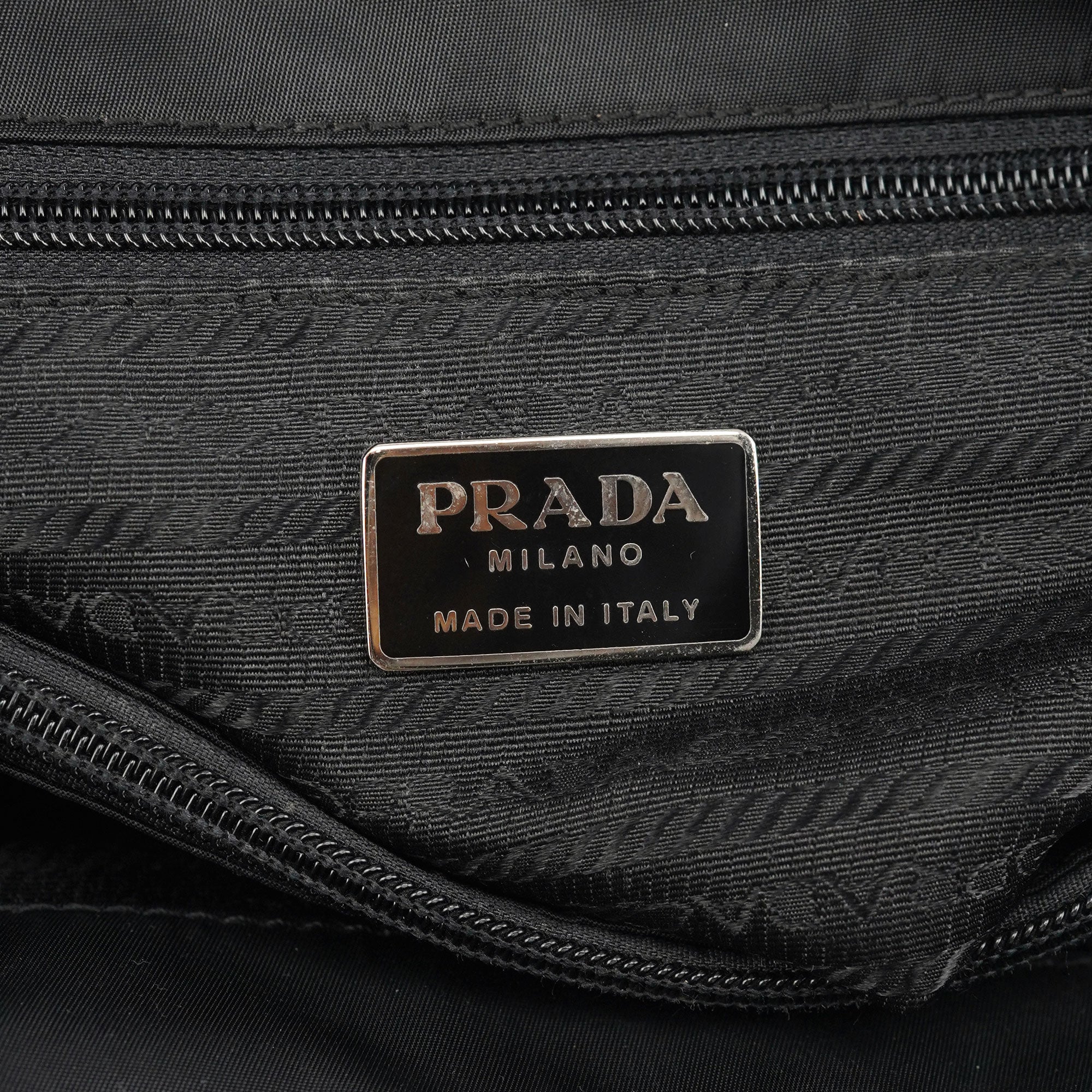 B3864 Black Tessuto City Tote Bag