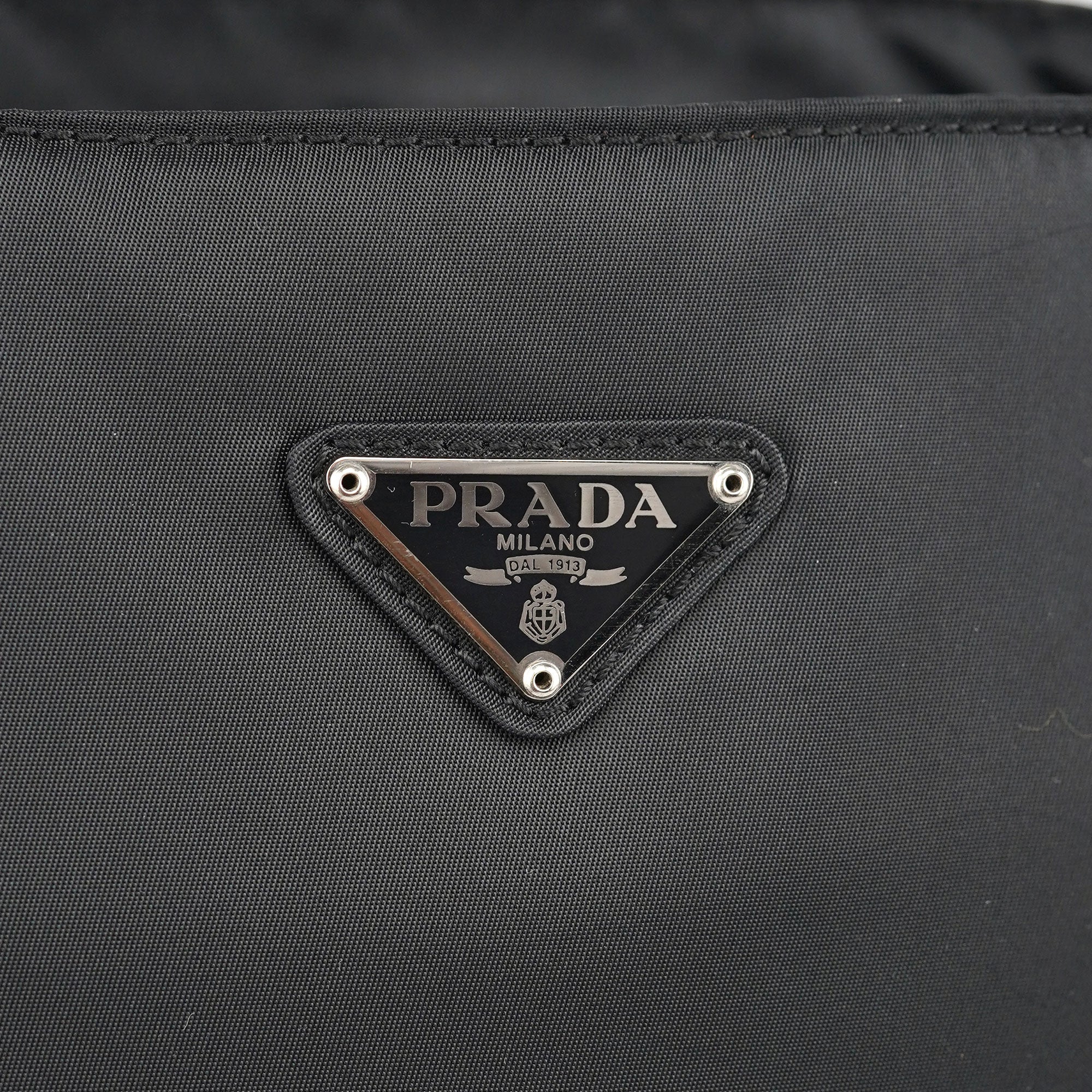 B3864 Black Tessuto City Tote Bag