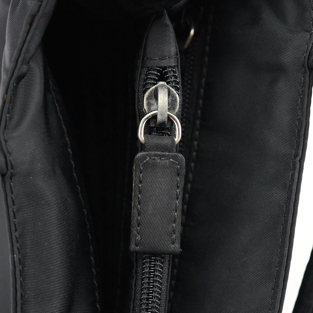 B3864 Black Tessuto City Tote Bag