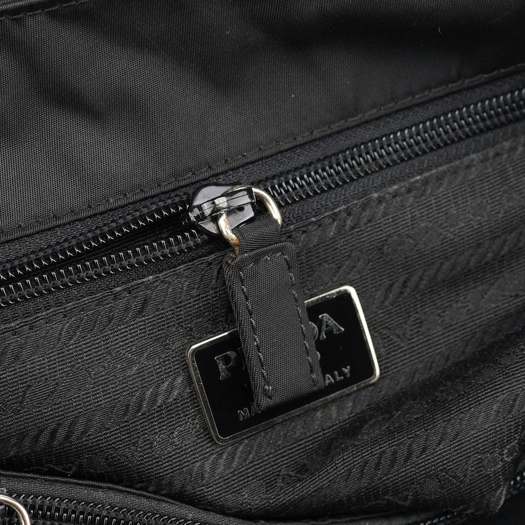 B3864 Black Tessuto City Tote Bag