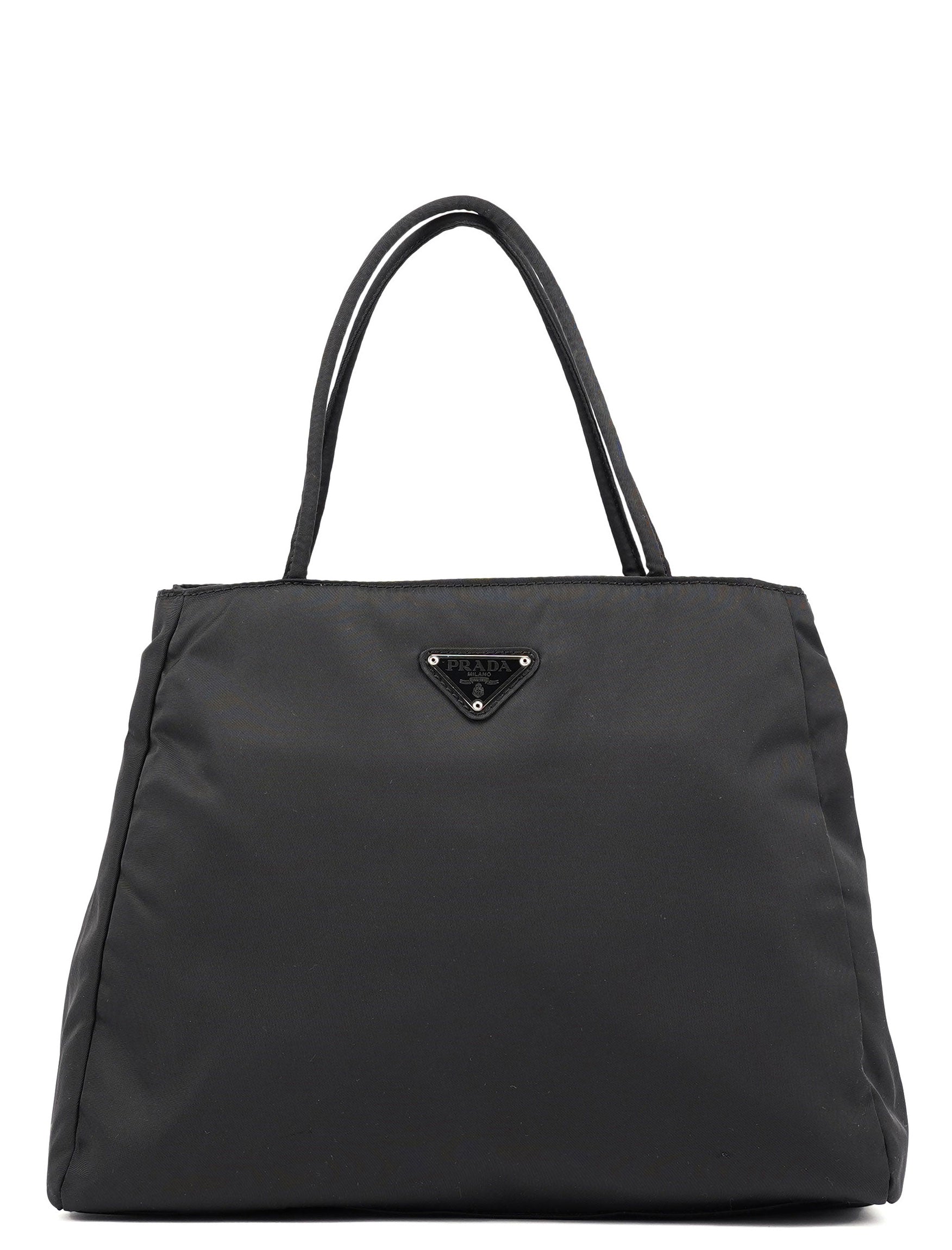 B3864 Black Tessuto City Tote Bag