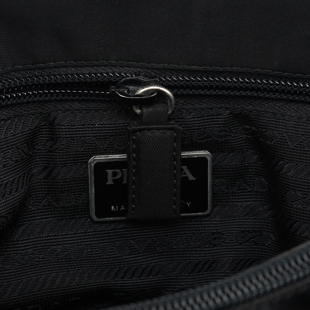 B3864 Black Tessuto City Tote Bag