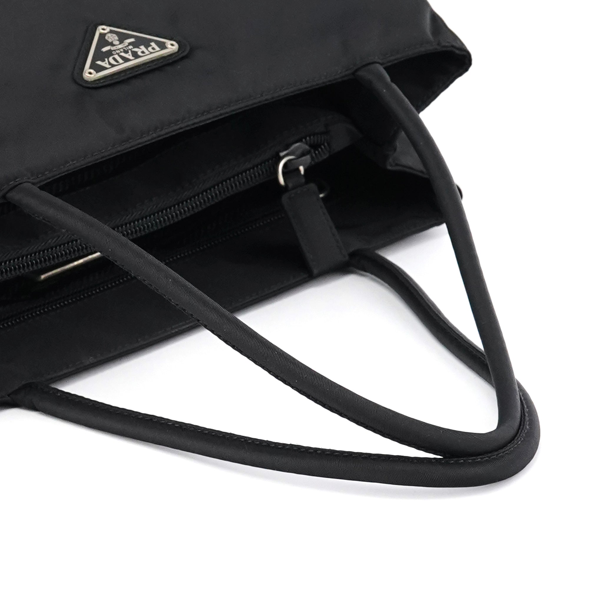 B3864 Black Tessuto City Tote Bag