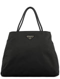 B3864 Black Tessuto City Tote Bag