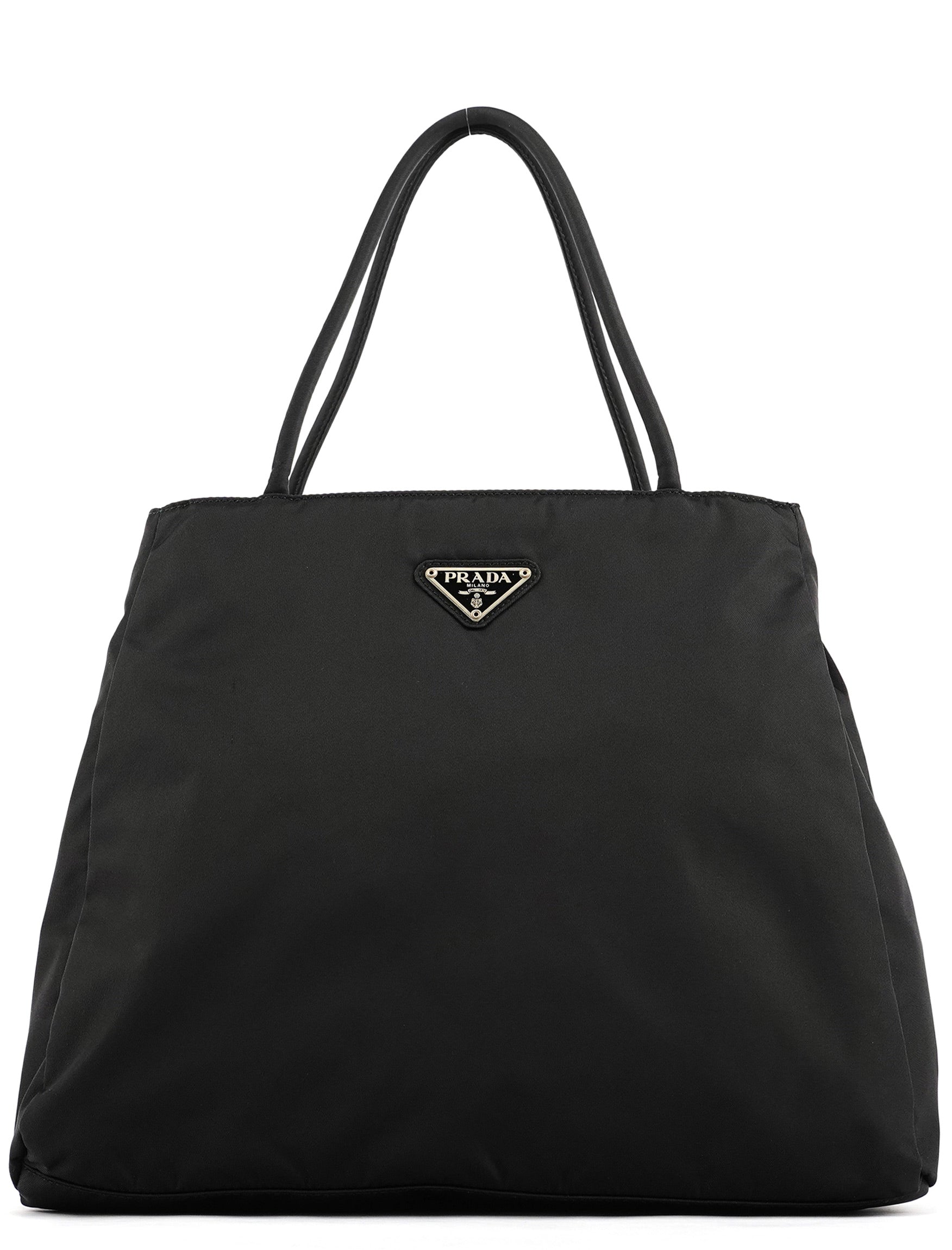 B3864 Black Tessuto City Tote Bag