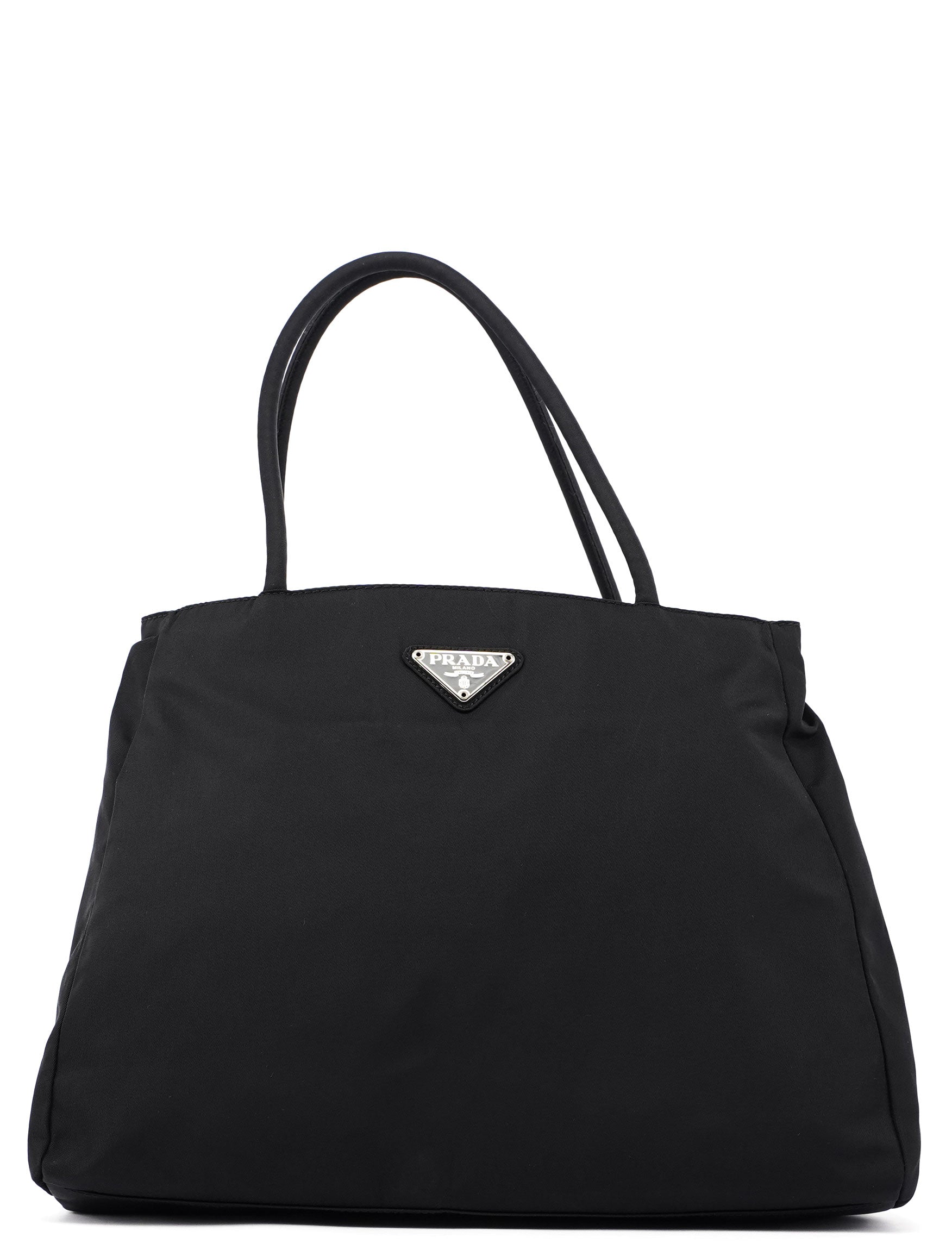 B3864 Black Tessuto City Tote Bag