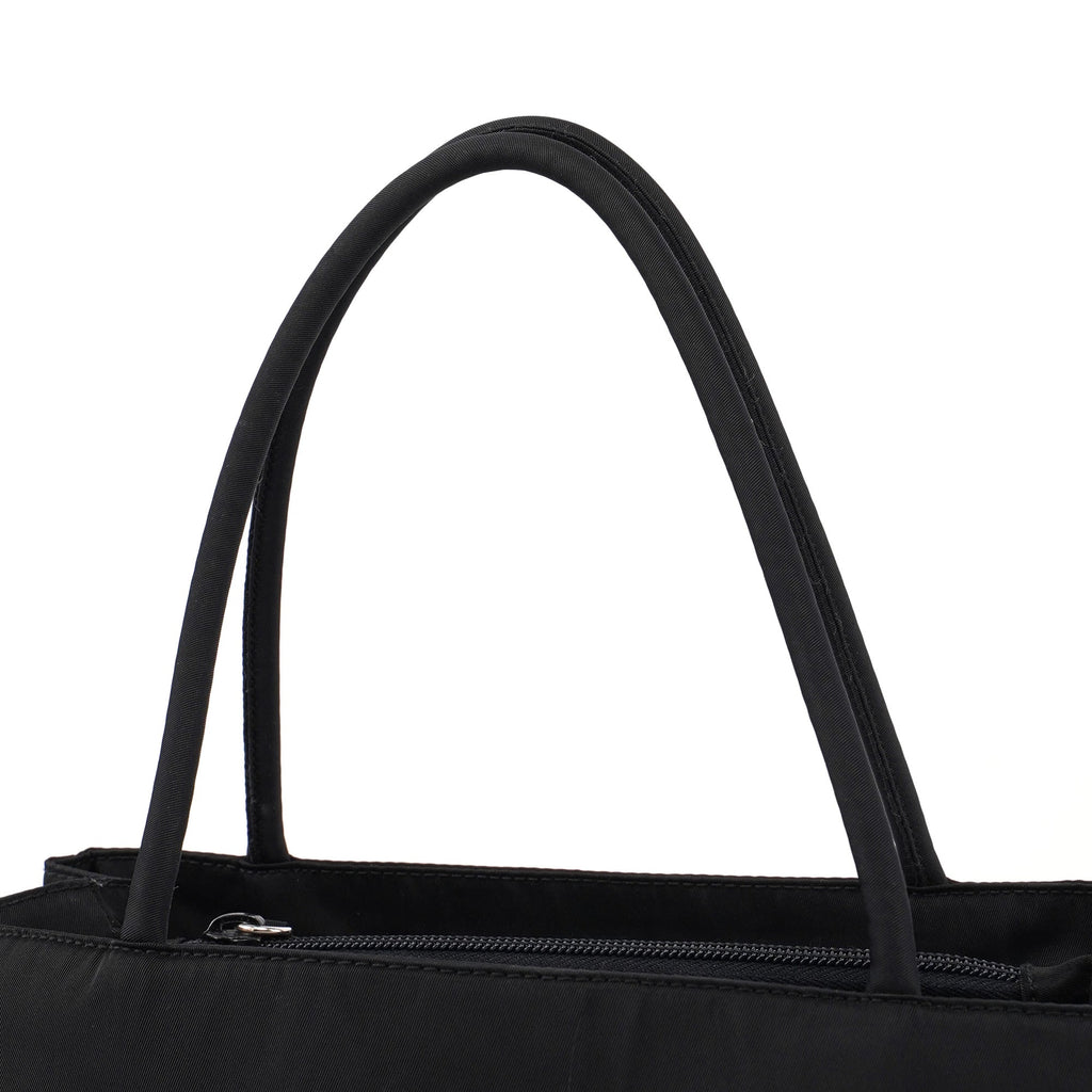 B3864 Black Tessuto City Tote Bag