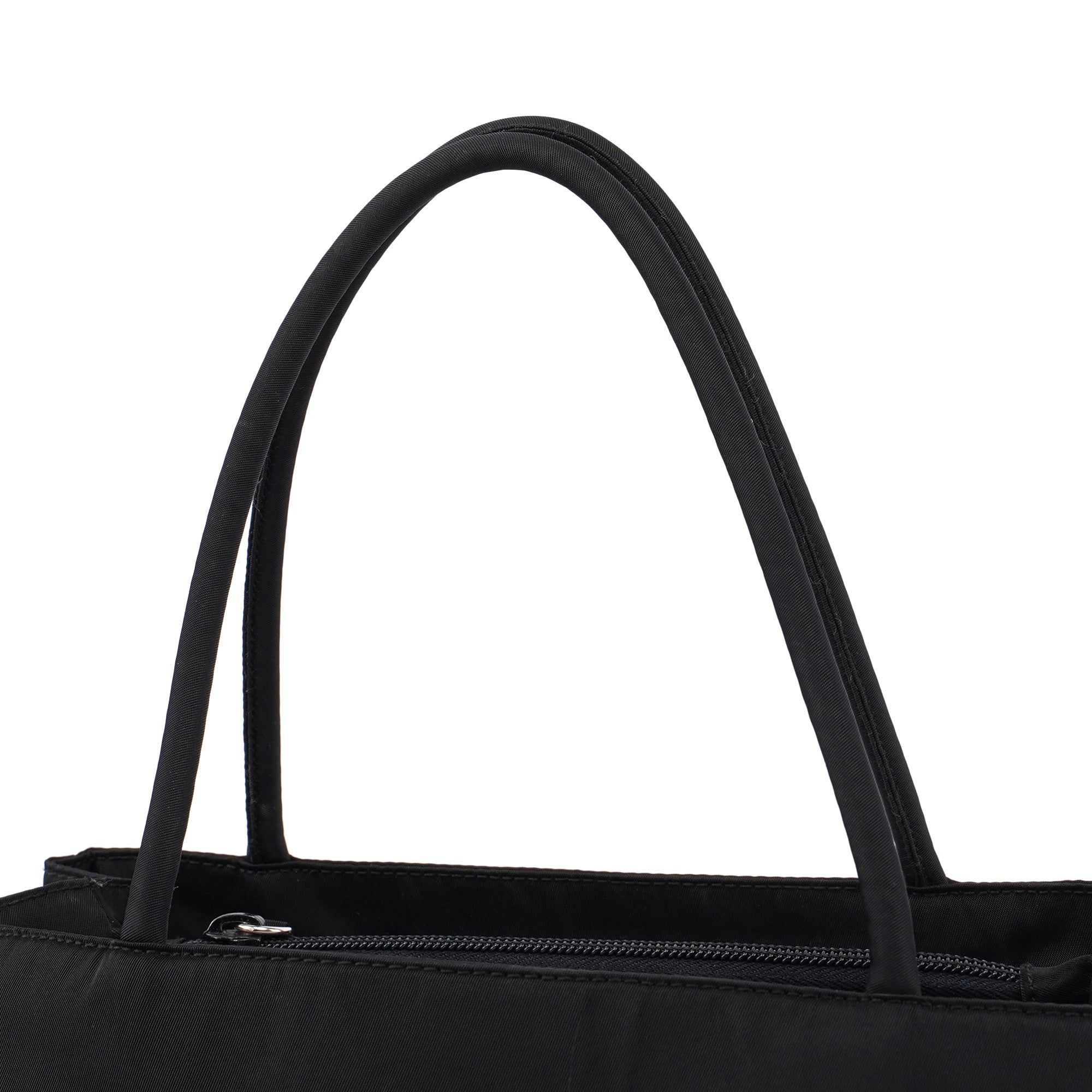 B3864 Black Tessuto City Tote Bag
