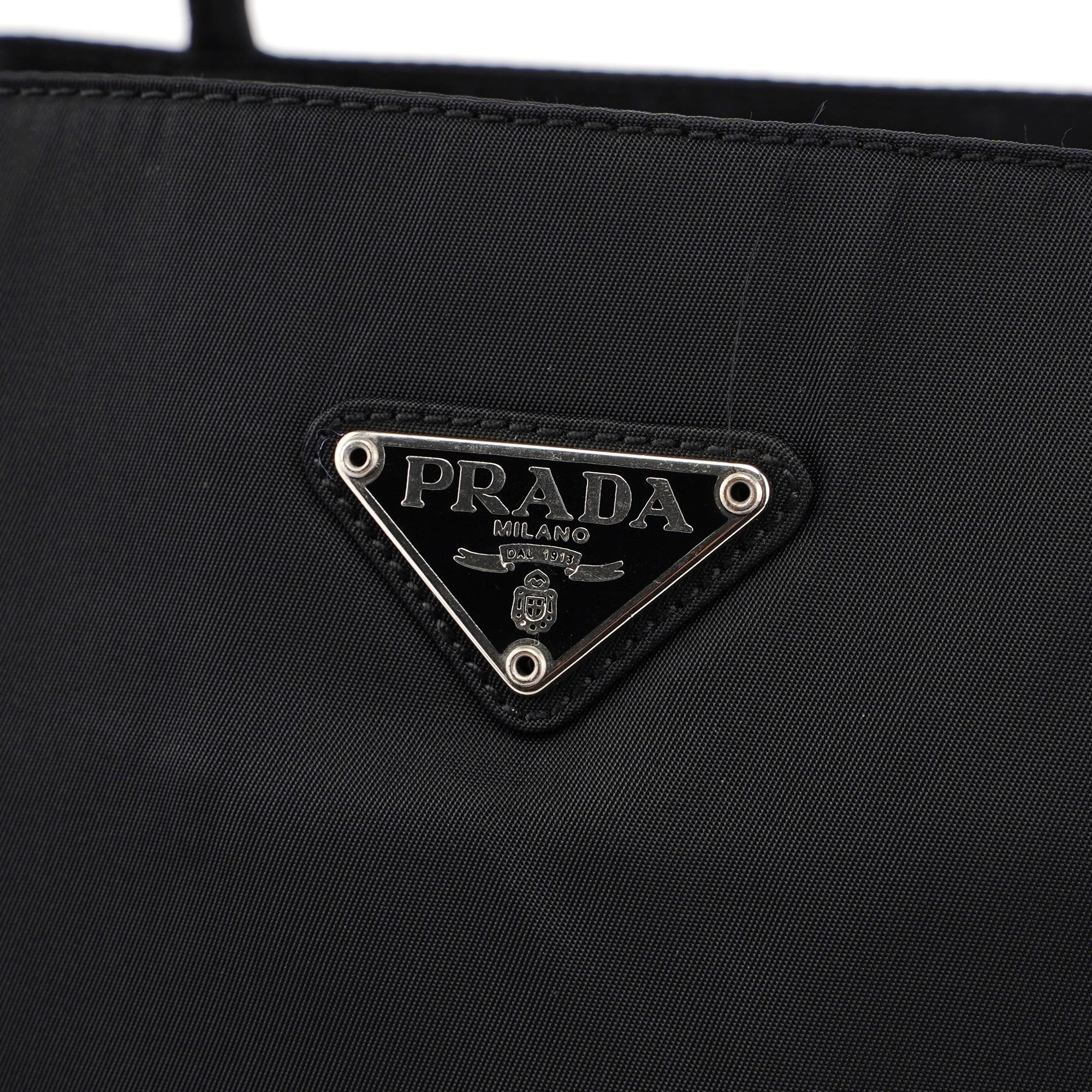 B3864 Black Tessuto City Tote Bag