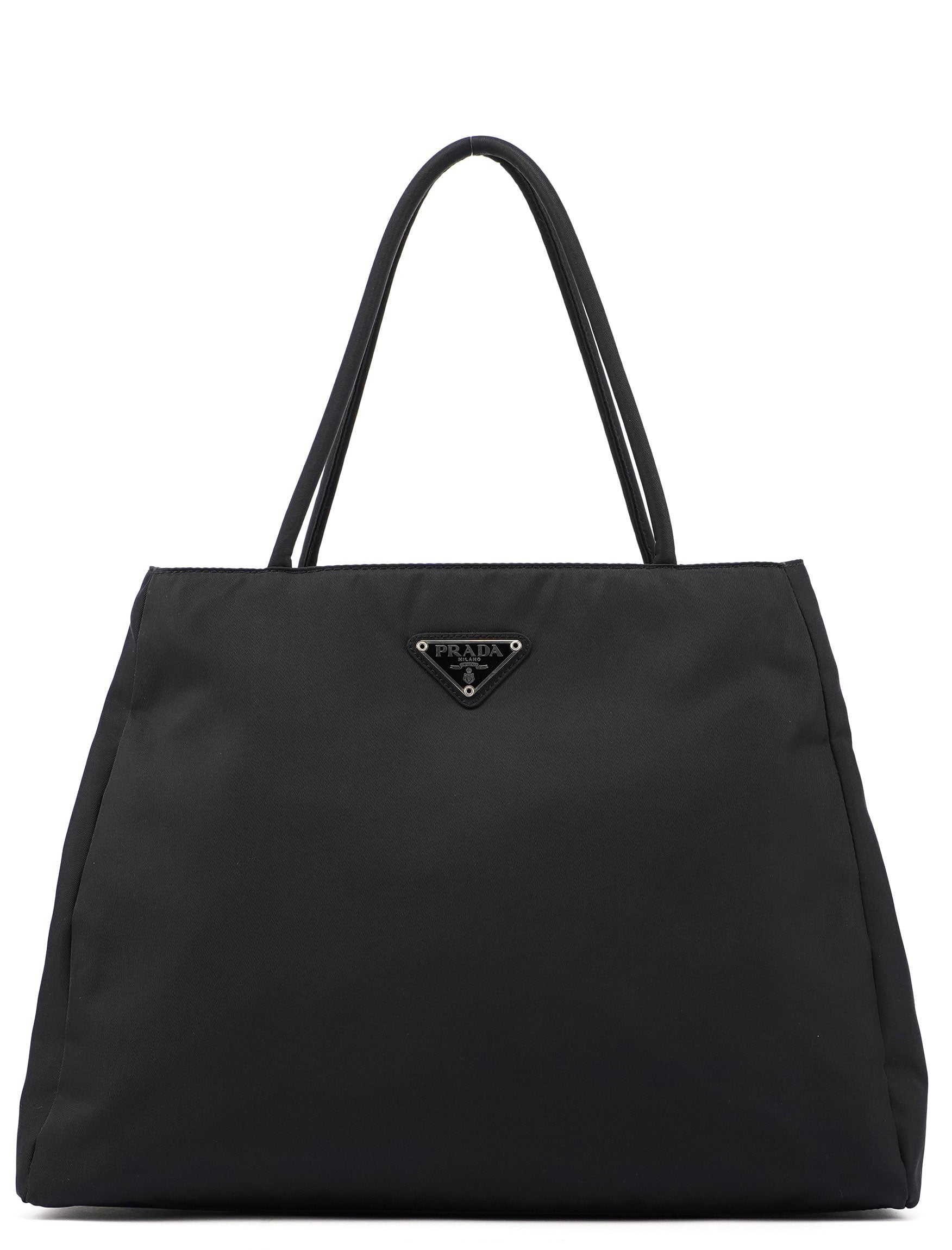 B3864 Black Tessuto City Tote Bag