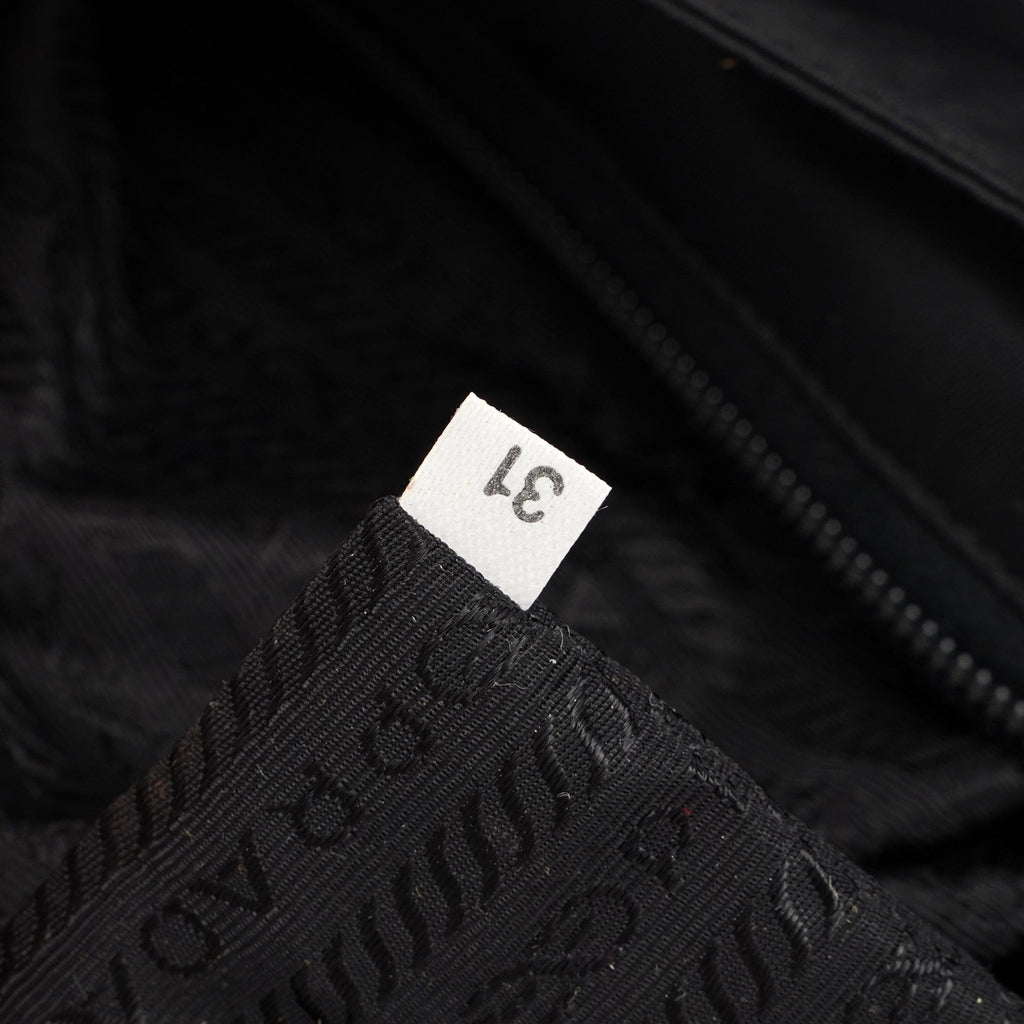 B3864 Black Tessuto City Tote Bag