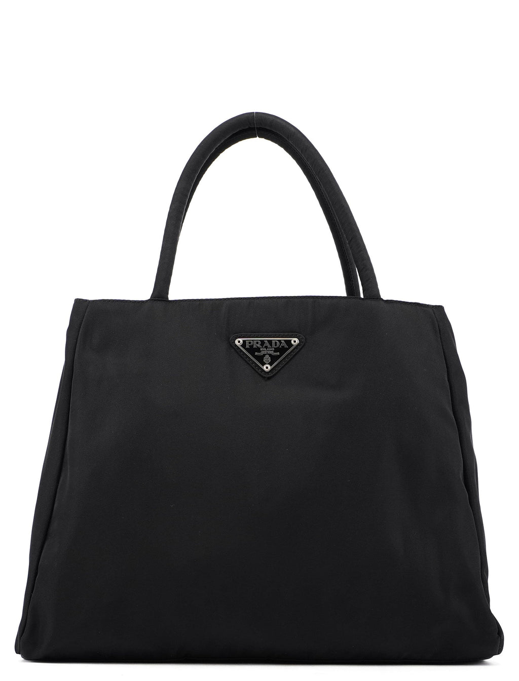 B3864 Black Tessuto City Tote Bag