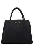 B3864 Black Tessuto City Tote Bag