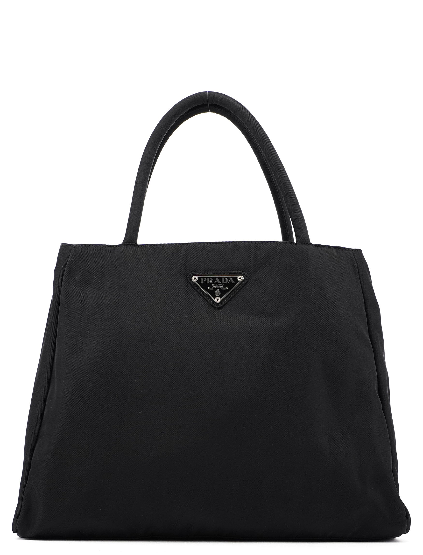 B3864 Black Tessuto City Tote Bag