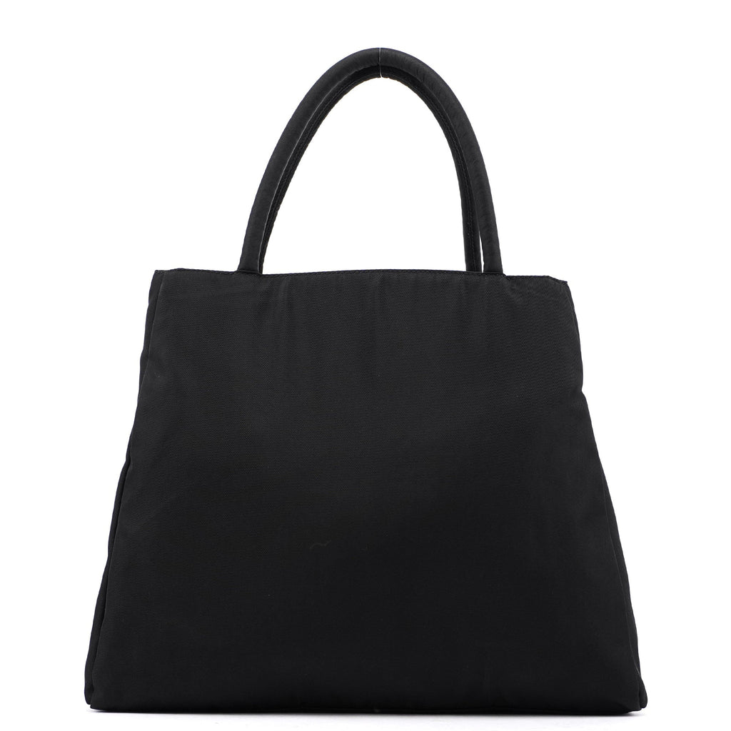 B3864 Black Tessuto City Tote Bag