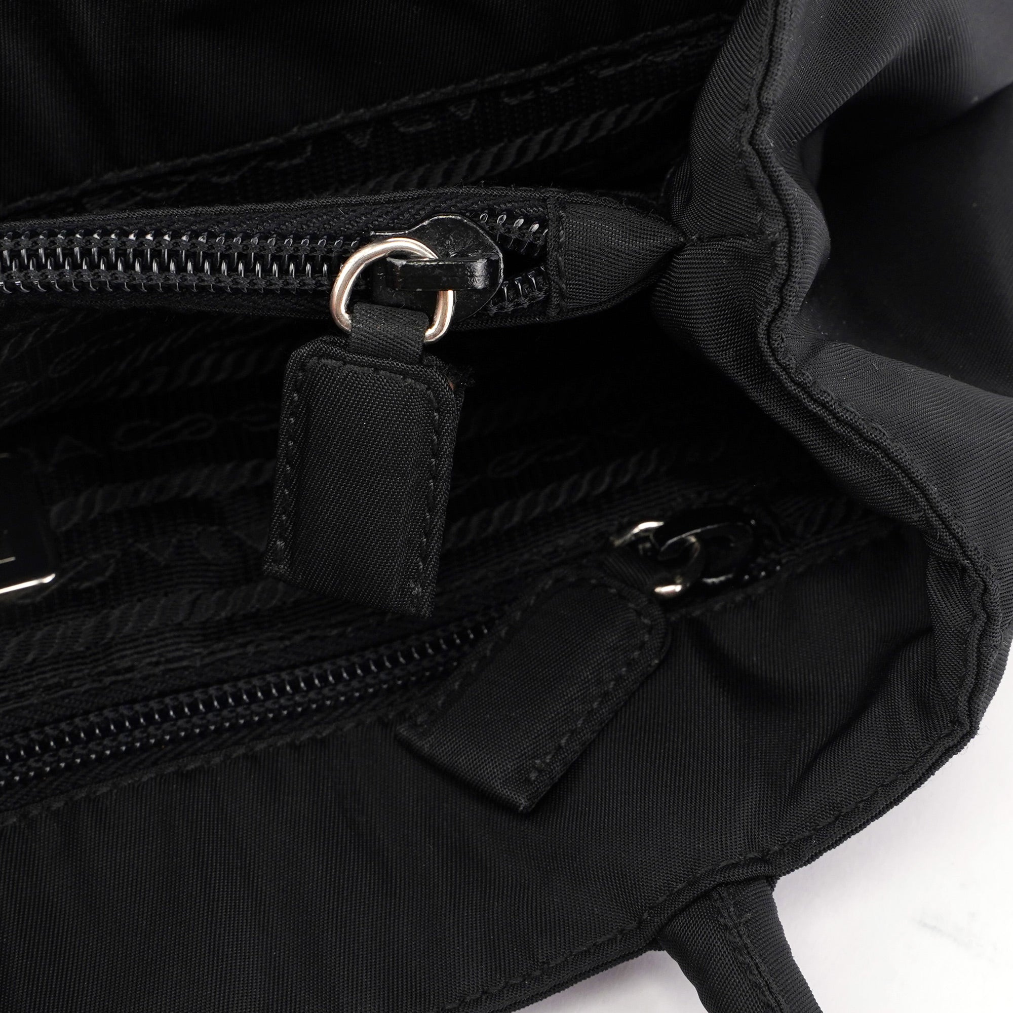 B3864 Black Tessuto City Tote Bag