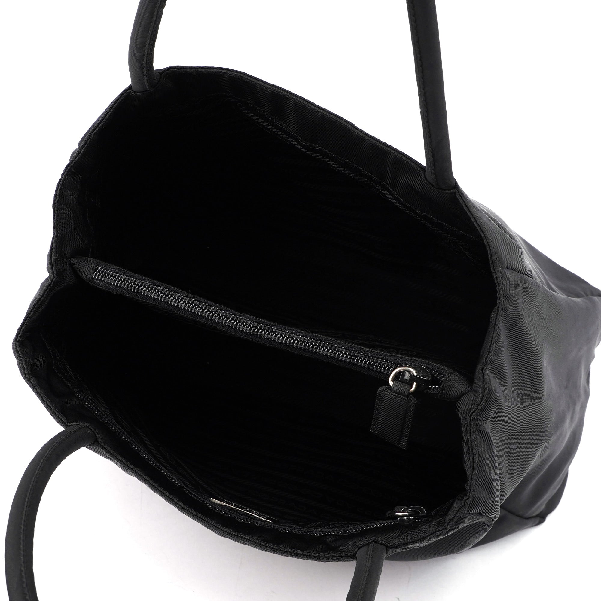 B3864 Black Tessuto City Tote Bag