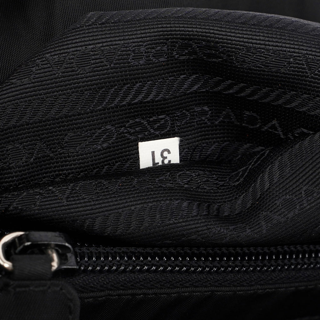 B3864 Black Tessuto City Tote Bag