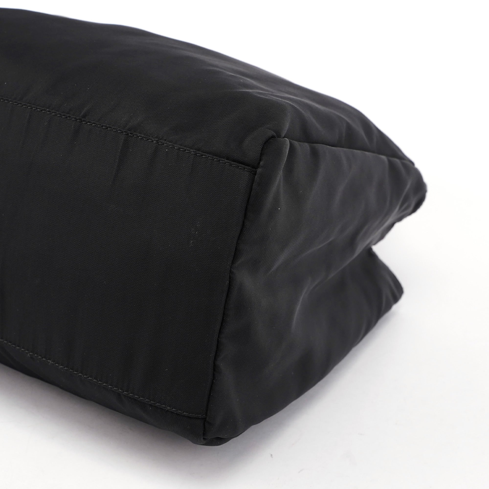 B3864 Black Tessuto City Tote Bag