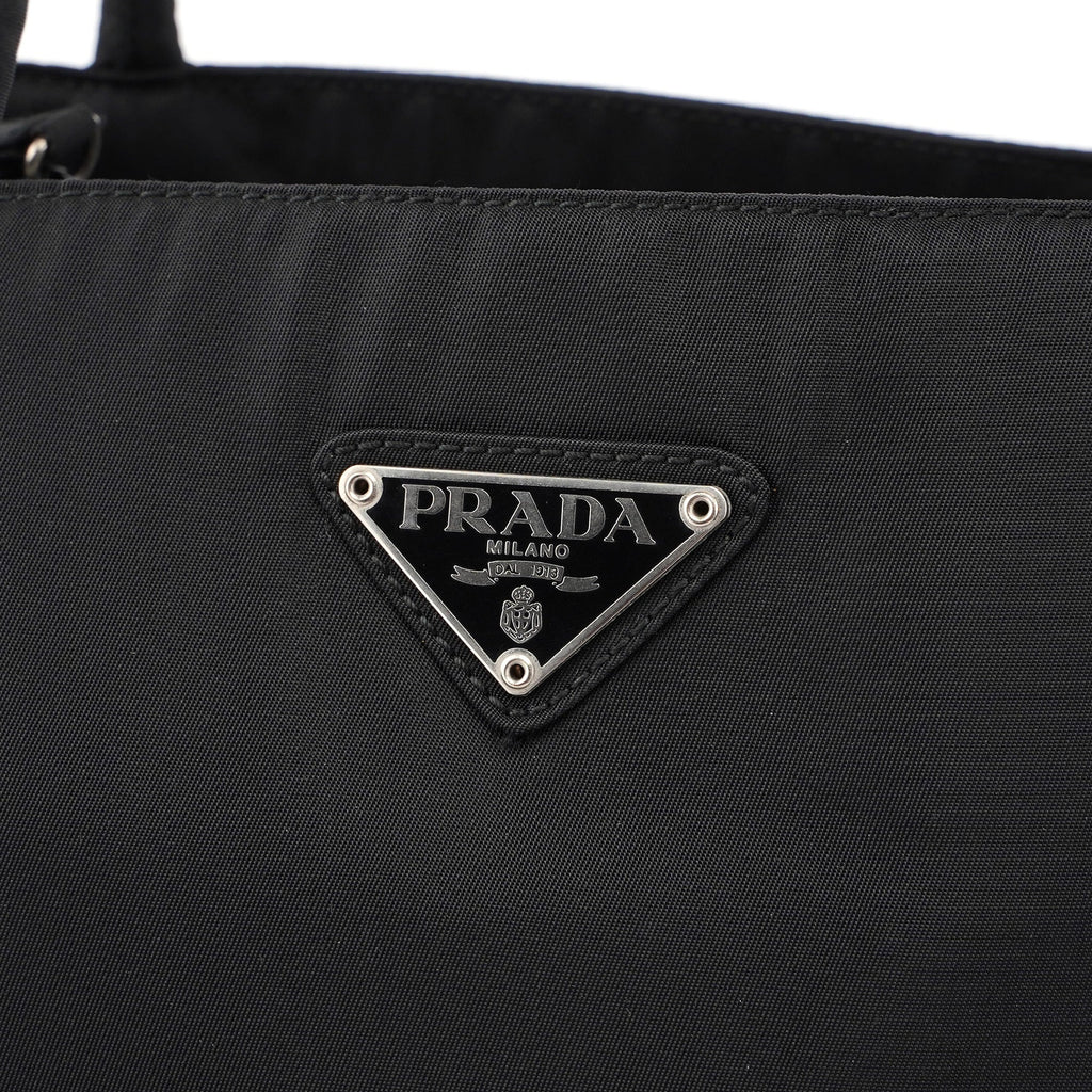 B3864 Black Tessuto City Tote Bag