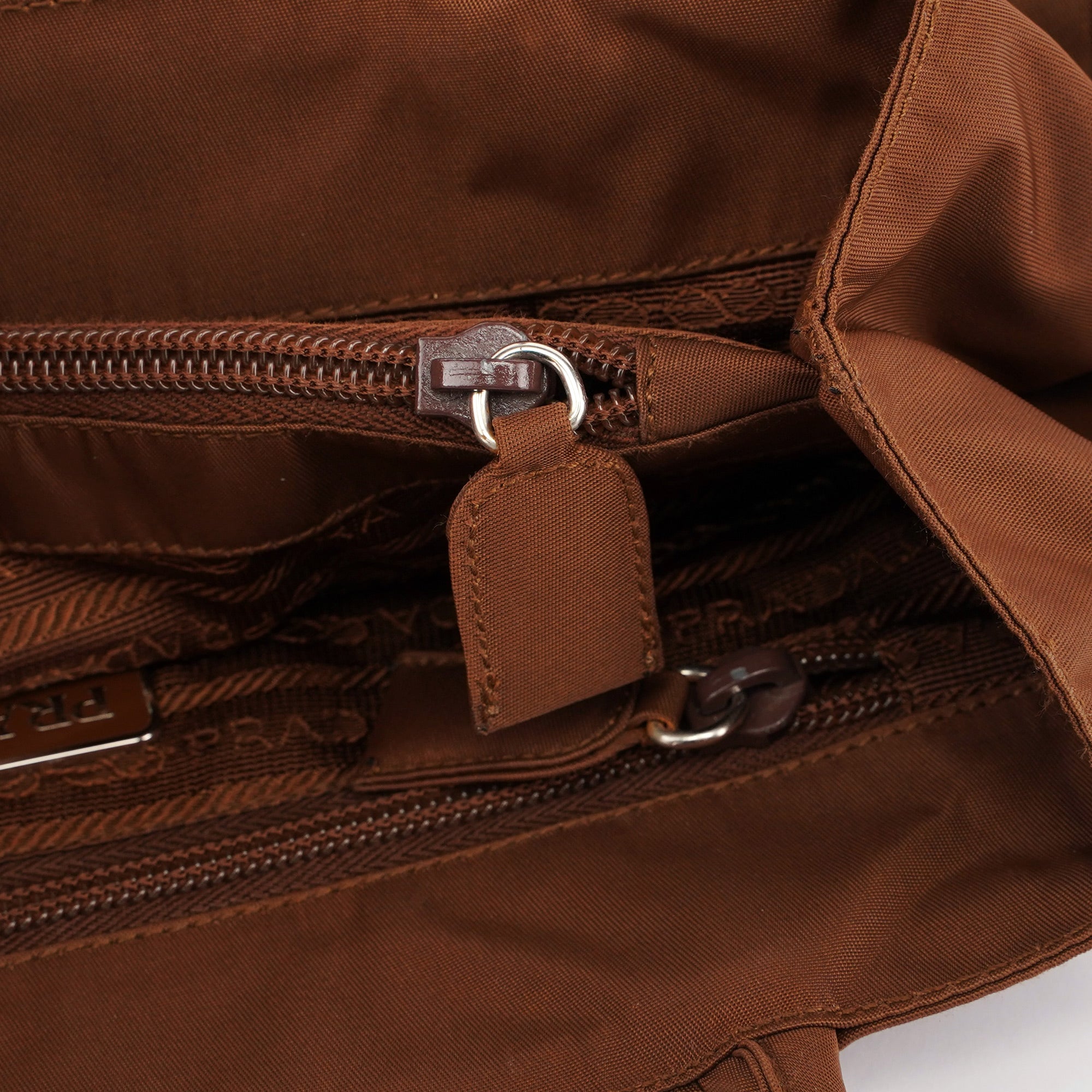 B3864 Brown Tessuto Tote