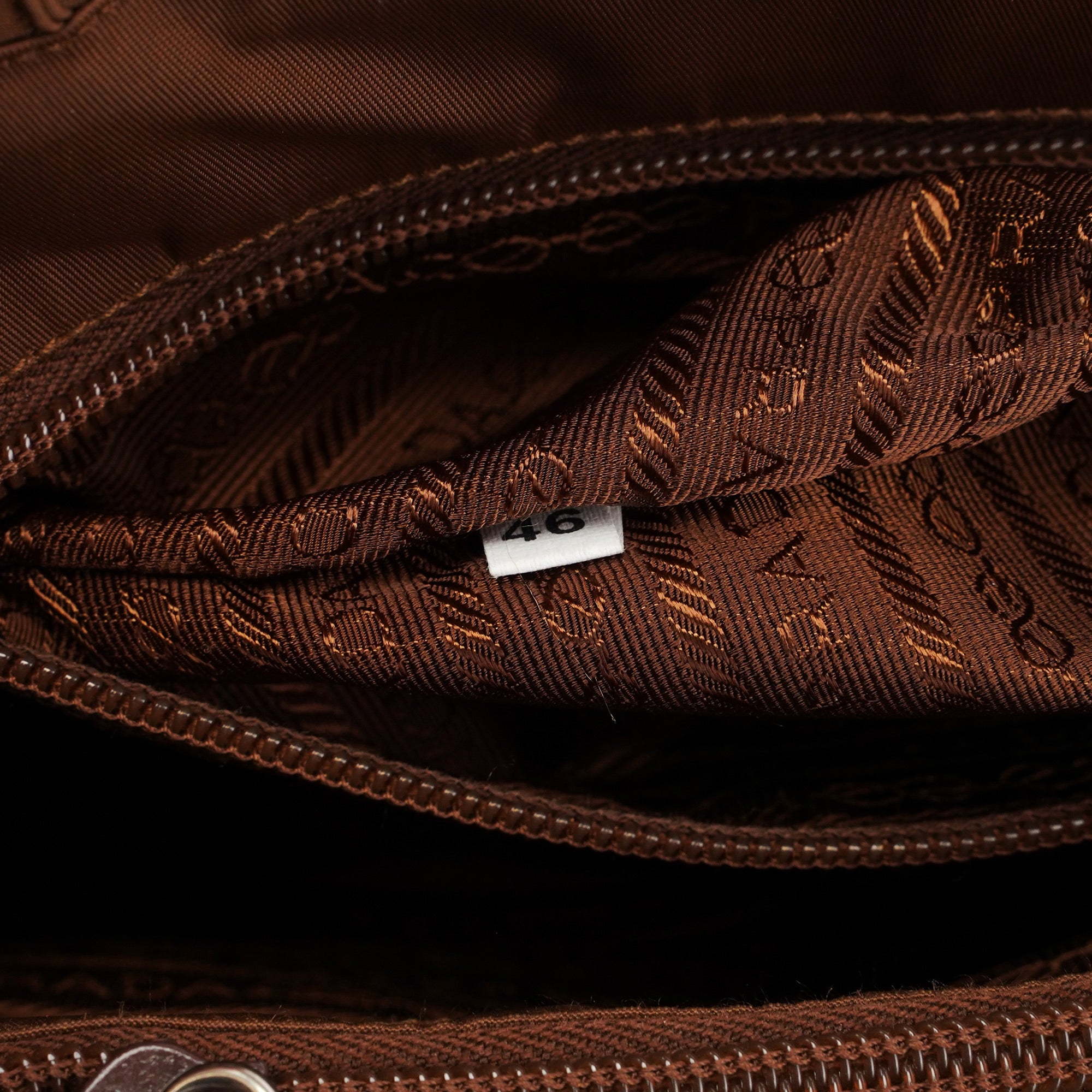 B3864 Brown Tessuto Tote