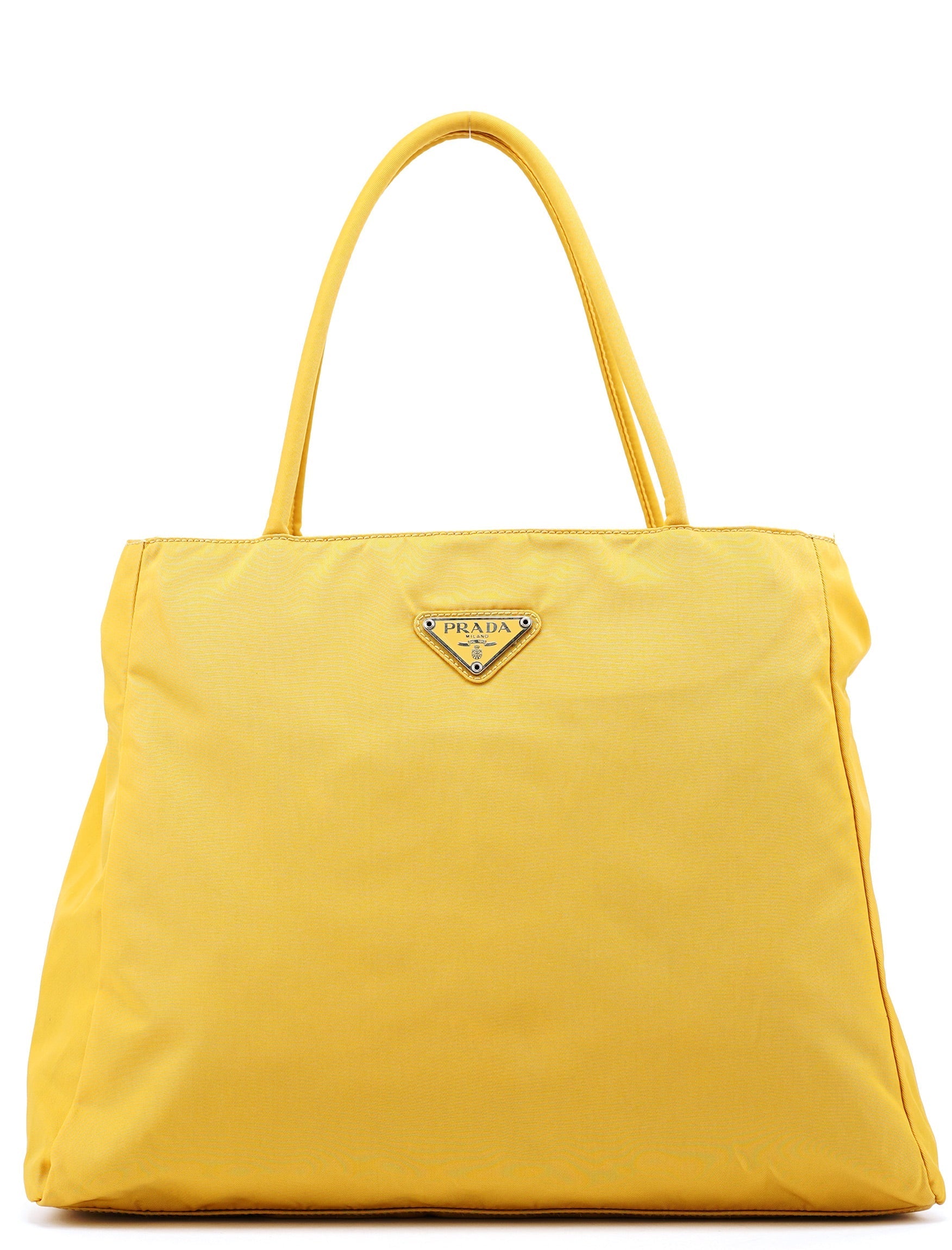 B3864 Yellow Tessuto City Tote Bag