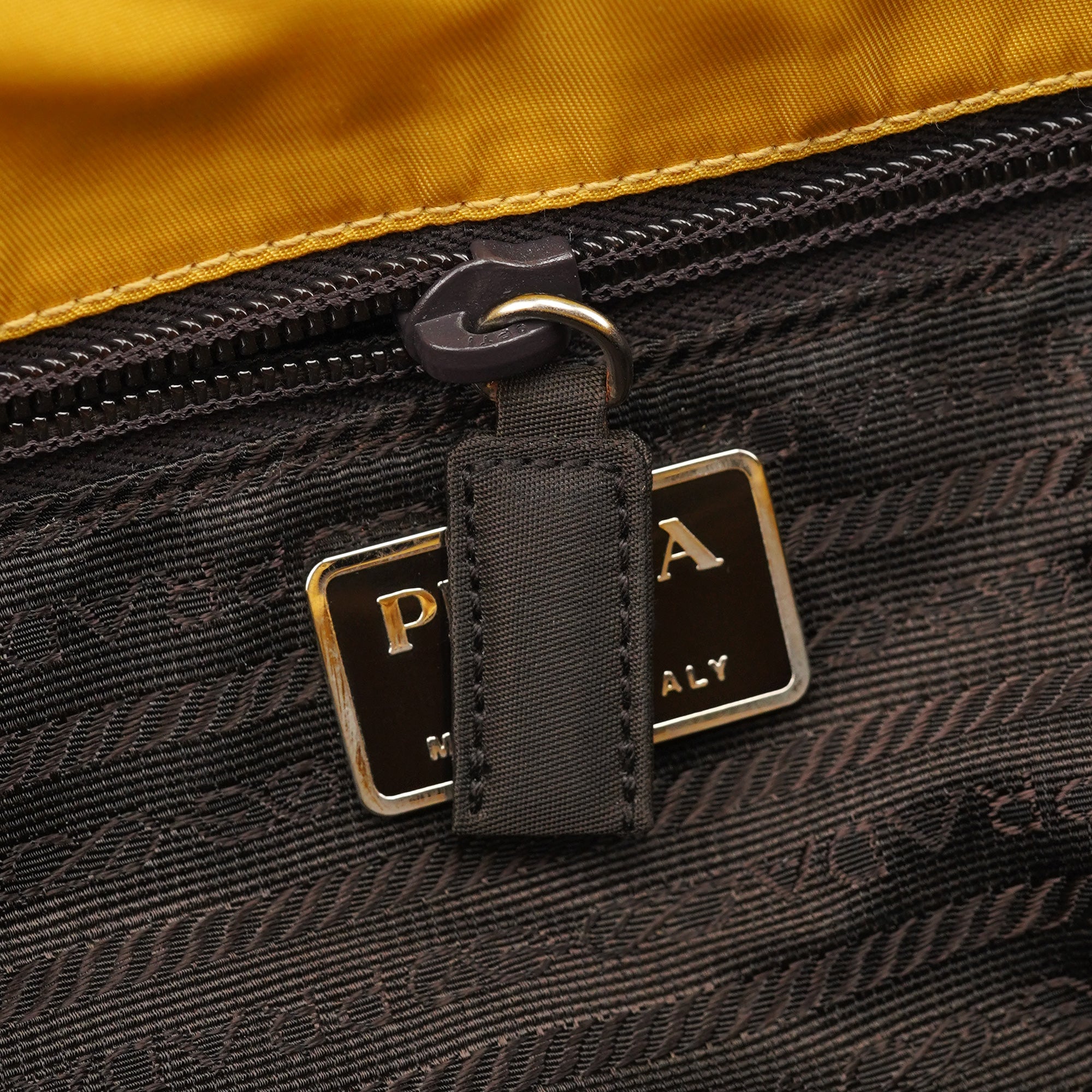 B3864 Yellow Tessuto City Tote Bag