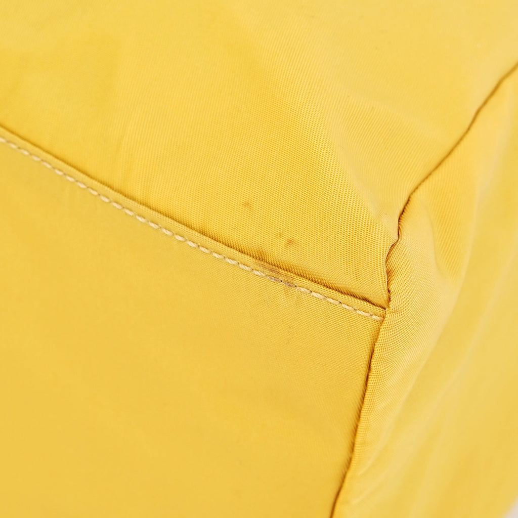 B3864 Yellow Tessuto City Tote Bag